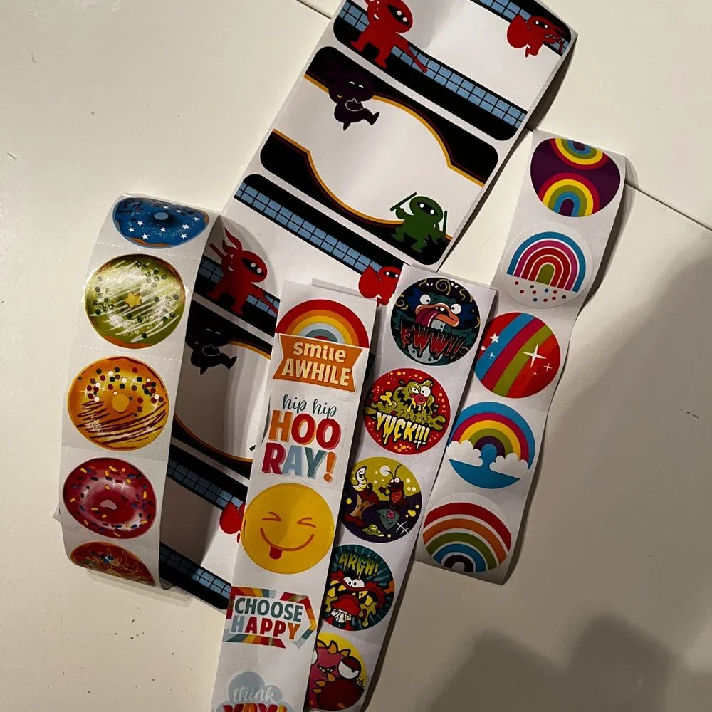 Stickers -- An Assortment -- Rainbows, Donuts, Gross‎ and Ninja (p/s/x)